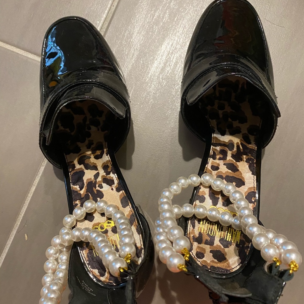 WORN ONCE-ASOS Patent and Pearl heel-Fab Shoe!